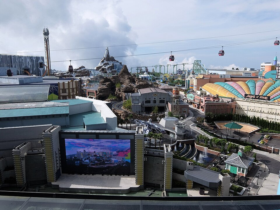 Genting SkyWorlds theme park from above